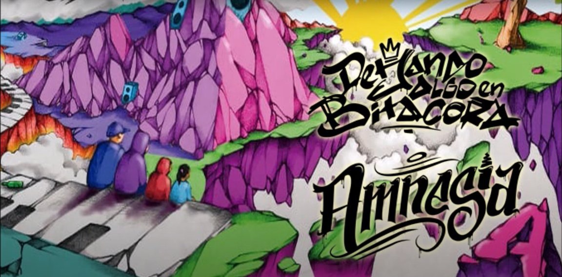 Portada del disco doble Amnesia / Dejando algo en bitácora